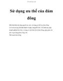 Sử dụng ưu thế của đám đông