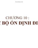 Bài giảng Khí cụ điện - Chương 10: Các bộ ổn định điện