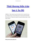 Nhái thương hiệu tràn lan ở Ấn Độ(TBKTSG)