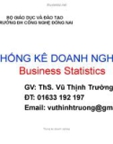 Bài giảng Thống kê doanh nghiệp: Chương 2 - ThS. Vũ Thịnh Trường (Phần ôn tập)