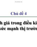 Định giá trong điều kiện sức mạnh thị trường