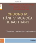 Bài giảng Marketing căn bản: Chương 4 - Phạm Thị Thanh Hương