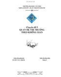 Chuyên đề 5 QUAN HỆ THỊ TRƯỜNG THEO KHÔNG GIAN