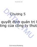 Bài giảng Marketing thương mại: Chương 5 - ĐH Thương mại