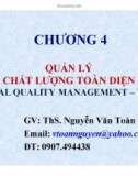 Bài giảng Quản lý chất lượng toàn diện - ThS. Nguyễn Văn Toàn