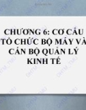 Bài giảng điện tử học phần Nguyên lý quản lý kinh tế: Chương 6 - ĐH Thương Mại