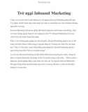 Trở ngại Inbound Marketing