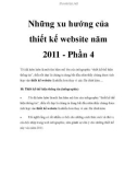 Những xu hướng của thiết kế website năm 2011 - Phần 4