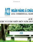 ACB_ chiến lược và tầm nhìn đến 2015