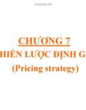 Chương 7 : Chiến lược định giá