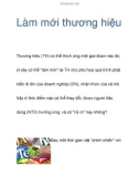 Làm mới thương hiệu