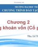 Bài giảng Quản trị tài chính: Chương 2.3 - ThS.LêTrungHiếu