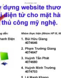 Xây dựng website thương mại điện tử cho hàng thủ công mỹ nghệ