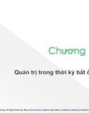 Bài giảng Quản trị học - Chương 1: Quản trị trong thời kỳ bất ổn