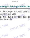 Bài giảng Quản trị nhóm làm việc: Chương 5 - ĐH Thương mại