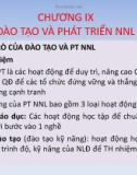 Bài giảng Quản trị nhân lực nâng cao: Chương 9 - TS. Nguyễn Tiến Mạnh