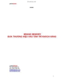 Brand memory đưa thương hiệu vào tâm trí khách hàng