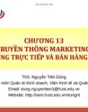 Bài giảng Quản trị marketing: Chương 13 - ThS. Nguyễn Tiến Dũng