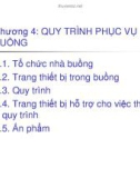 Bài giảng Quy trình phục vụ trong khách sạn, nhà hàng - Chương 4: Quy trình phục vụ buồng