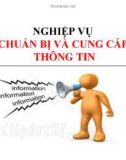 Bài giảng Quản trị văn phòng: Nghiệp vụ chuẩn bị và cung cấp thông tin