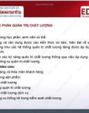 Bài giảng Quản trị chất lượng: Bài 1 - TS. Đỗ Thị Đông