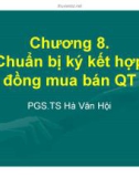 Bài giảng Kinh doanh quốc tế: Chương 8 - PGS.TS. Hà Văn Hội