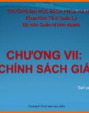 Chương VII: Chính sách giá