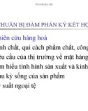 CHUẨN BỊ ĐÀM PHÁN KÝ KẾT HỢP ĐỒNG