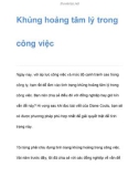 Khủng hoảng tâm lý trong công việc và kinh doanh