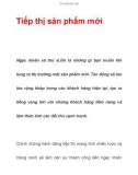 Tiếp thị sản phẩm mới ngạc nhiên và thú vị.