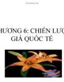 Chiến lược gía quốc tế thậm nhập thị trường