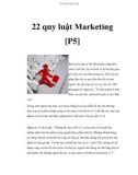 22 quy luật Marketing [P5]