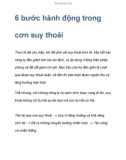 6 bước hành động trong cơn suy thoái