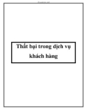 Thất bại trong dịch vụ khách hàng