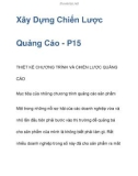 Xây Dựng Chiến Lược Quảng Cáo - P15