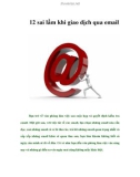 12 sai lầm khi giao dịch email