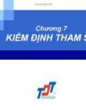 Bài giảng Thống kê trong kinh doanh và kinh tế: Chương 7 - Chế Ngọc Hà