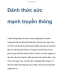 Đánh thức sức mạnh truyền thông