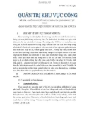 QUẢN TRỊ KHU VỰC CÔNG