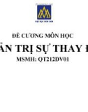 Đề cương Quản trị sự thay đổi (Đại học Hoa Sen)