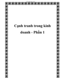 Cạnh tranh trong kinh doanh - Phần 1