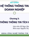 Bài giảng Hệ thống thông tin doanh nghiệp: Chương 3 - Đỗ Ngọc Như Loan