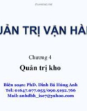 Bài giảng Quản trị vận hành: Chương 4 - PhD. Đinh Bá Hùng Anh