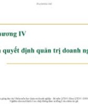 Bài giảng Quản trị doanh nghiệp: Chương 4 - Ths. Lương Thu Hà