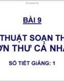 Bài giảng môn học Quản trị văn phòng: Chương 9.8 - TS. Nguyễn Nam Hà