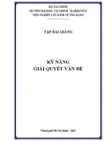 Tập bài giảng: Kỹ năng giải quyết vấn đề