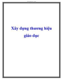 Xây dựng thương hiệu giáo dục