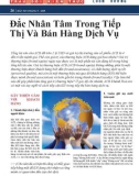 Đắc Nhân Tâm Trong Tiếp Thị Và Bán Hàng Dịch Vụ