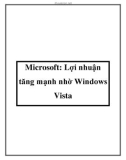 Microsoft: Lợi nhuận tăng mạnh nhờ Windows Vista