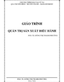 Giáo trình Quản trị sản xuất điều hành - TS Đồng Thị Thanh Phương